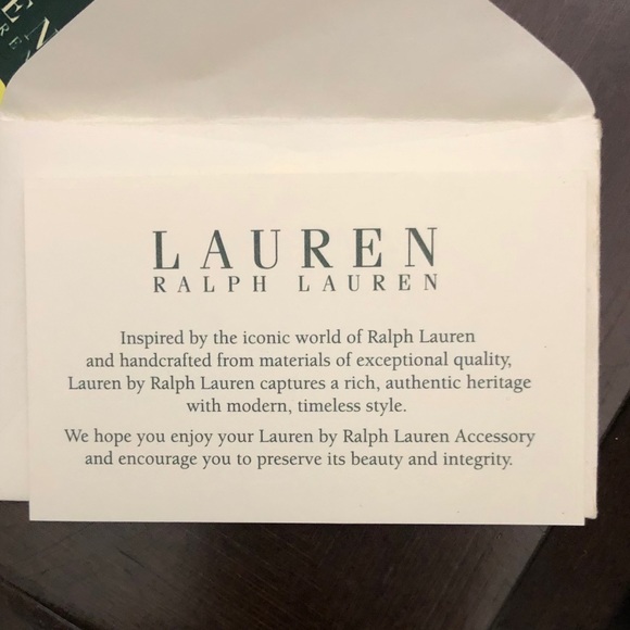 Navy Ralph Lauren Leather Tote - Picture 7 of 7